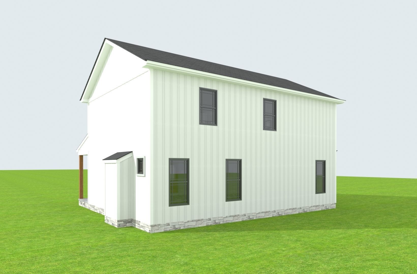 Cape Cod House 23 3D model_2