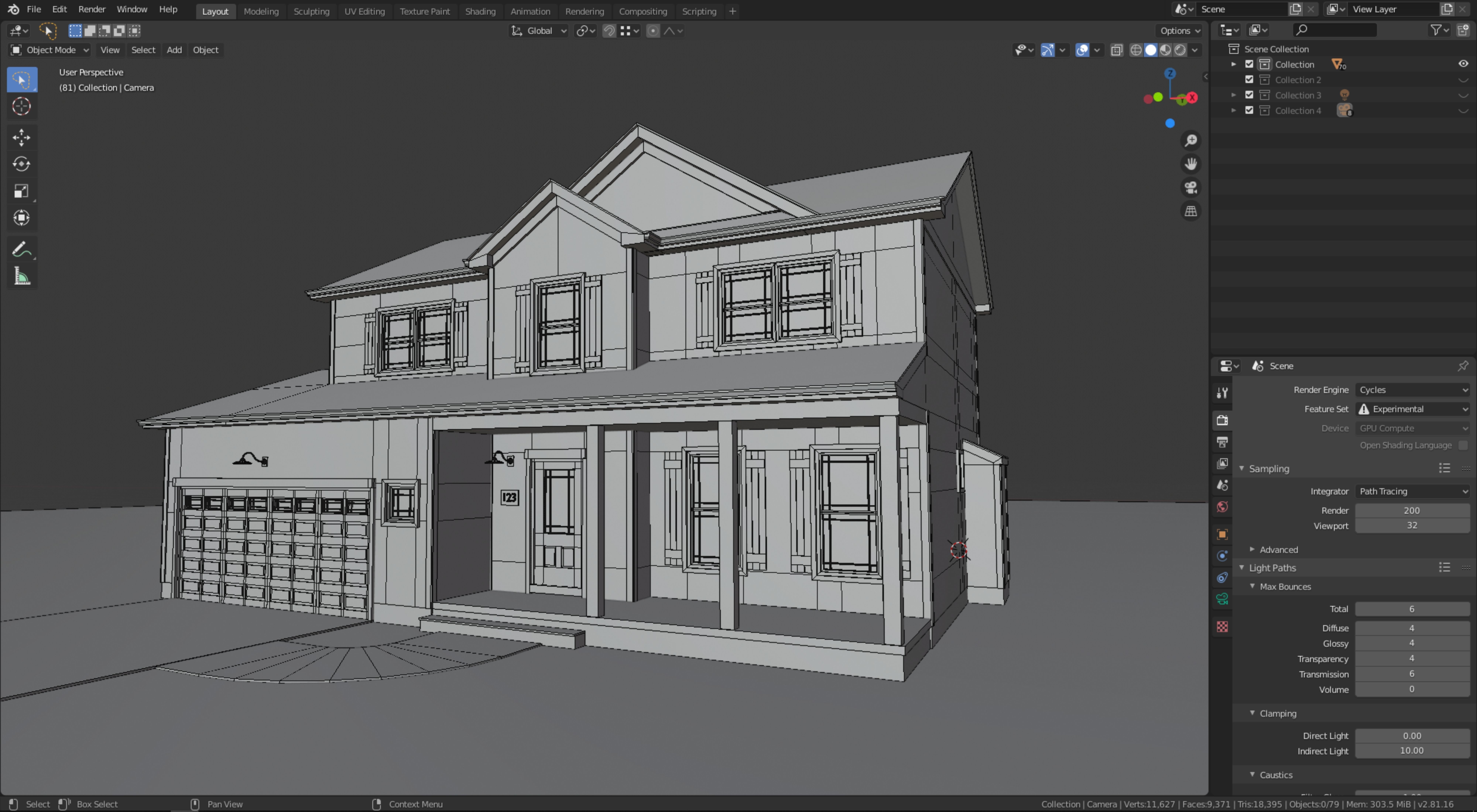 Cape Cod House 23 3D model_8