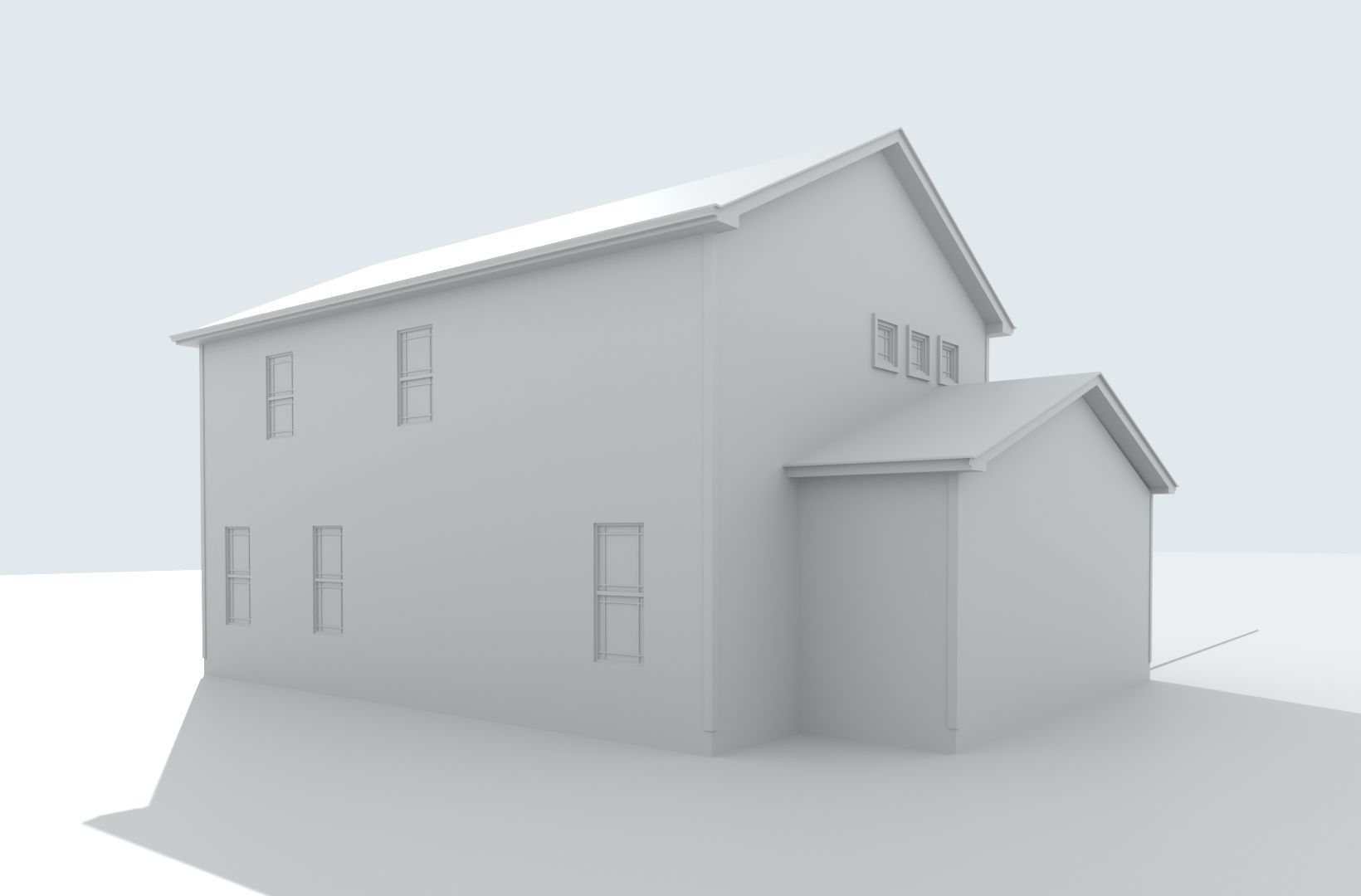 Cape Cod House 23 3D model_10