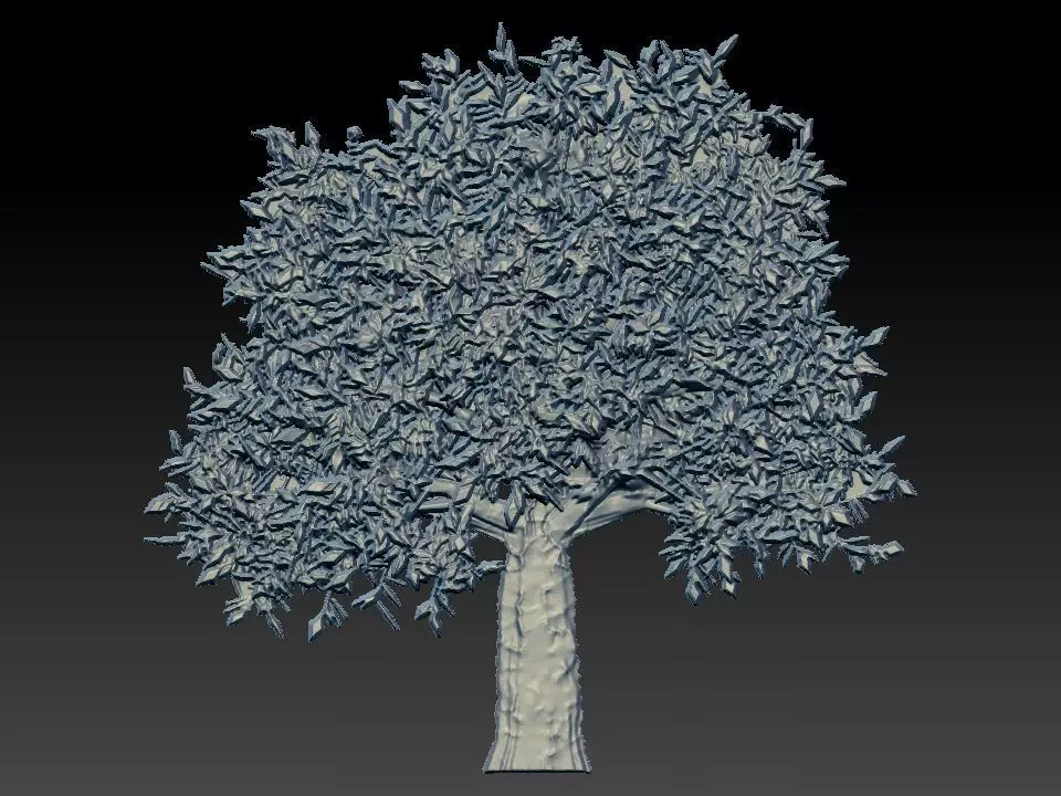 3D TREE golden 3D model
