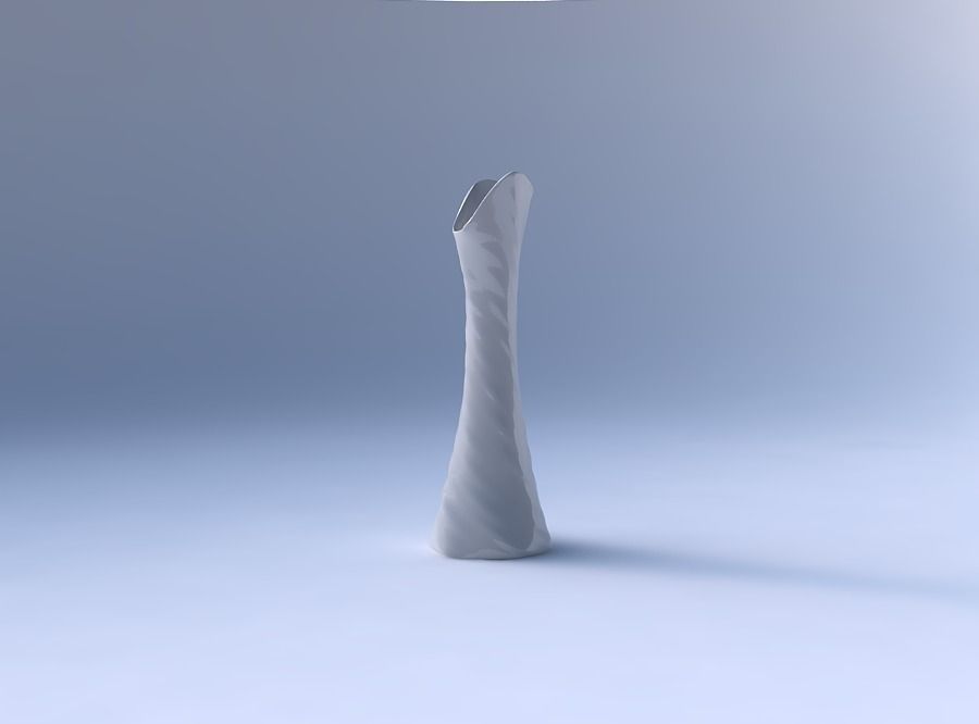 Vase twisted squeezed and bent hexagon 2 with relaxed large t... 3D print model_4