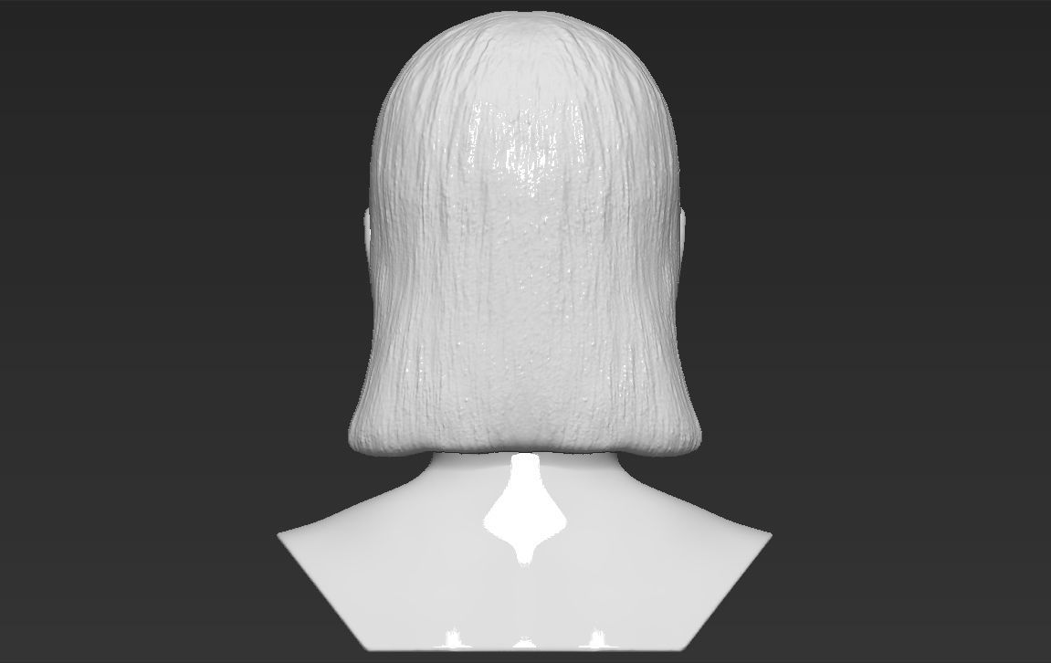 Dua Lipa bust 3D printing ready stl obj formats 3D print model_7