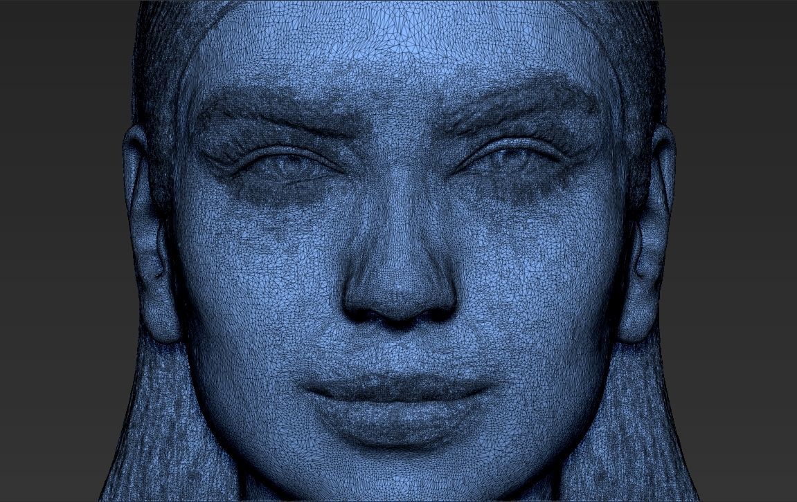 Dua Lipa bust 3D printing ready stl obj formats 3D print model_24