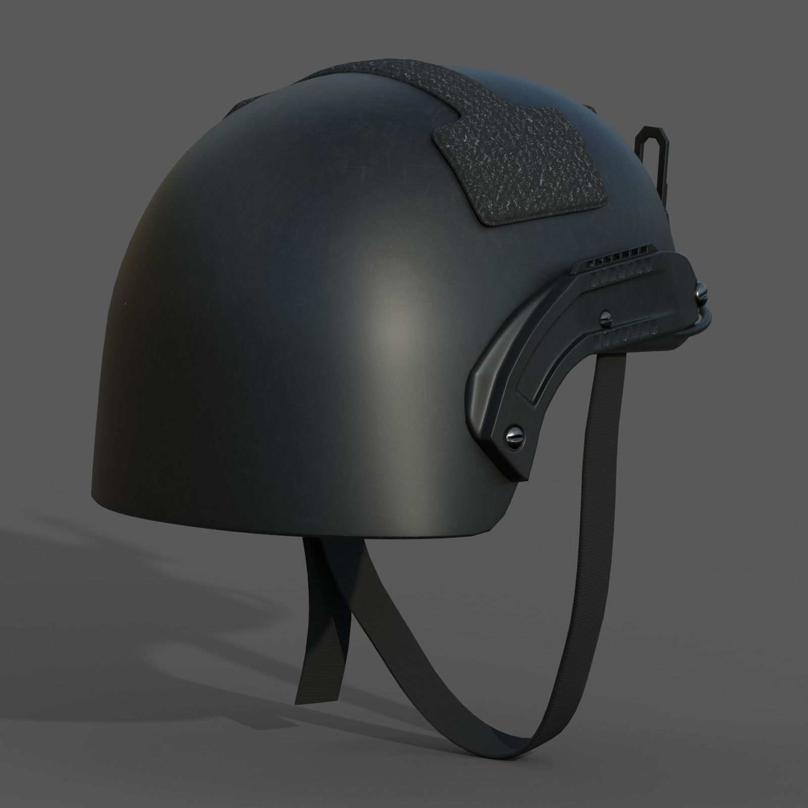 Helmet military combat soldier armor Low-poly 3D model_9