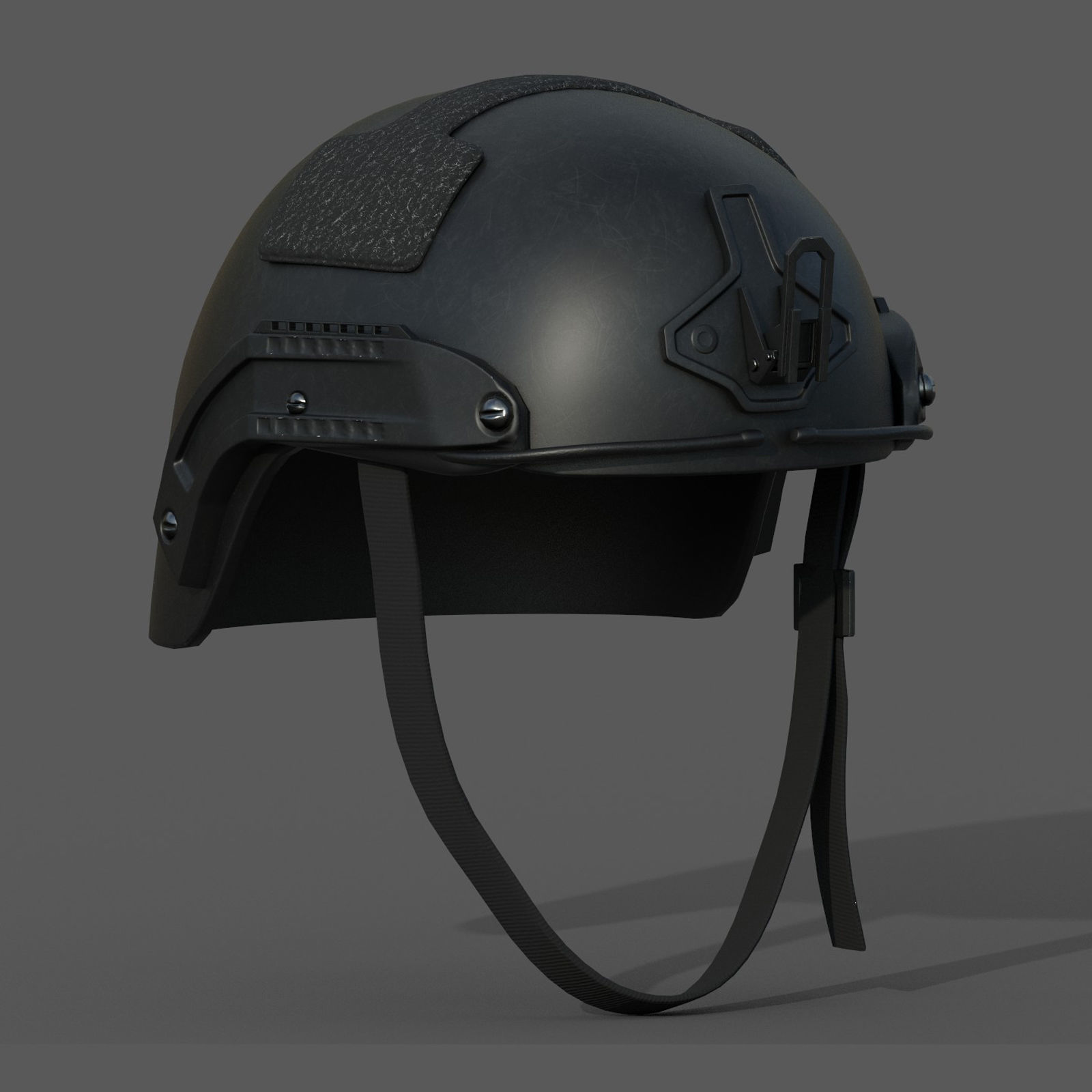 Helmet military combat soldier armor Low-poly 3D model_7