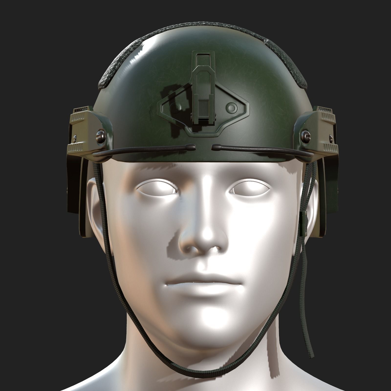 3D model Helmet military combat soldier armor scifi VR / AR / lowpoly CGTrader