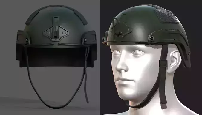 Helmet military combat soldier armor scifi 