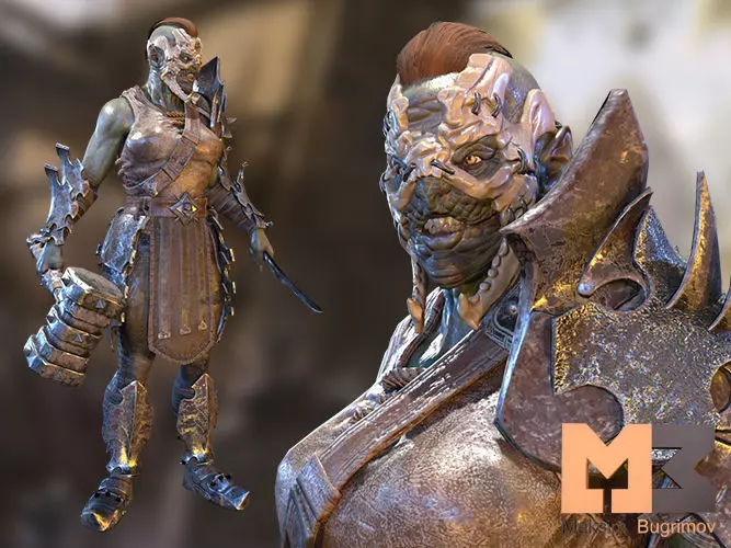 Orc 06 Low-poly 3D model_0