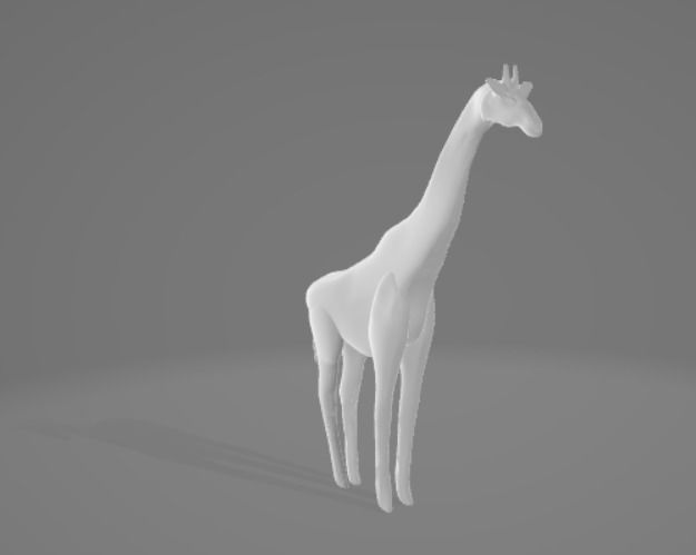 Giraffe 3D model_4