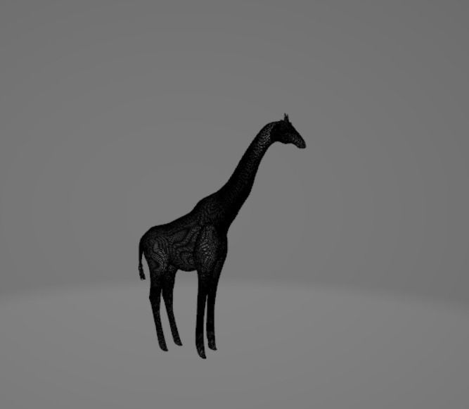 Giraffe 3D model_3