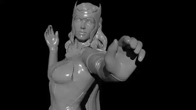 Scarlet Witch Model for 3D Printing