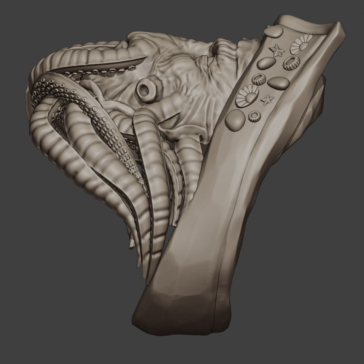 Davy Jones ring 3D print model_8