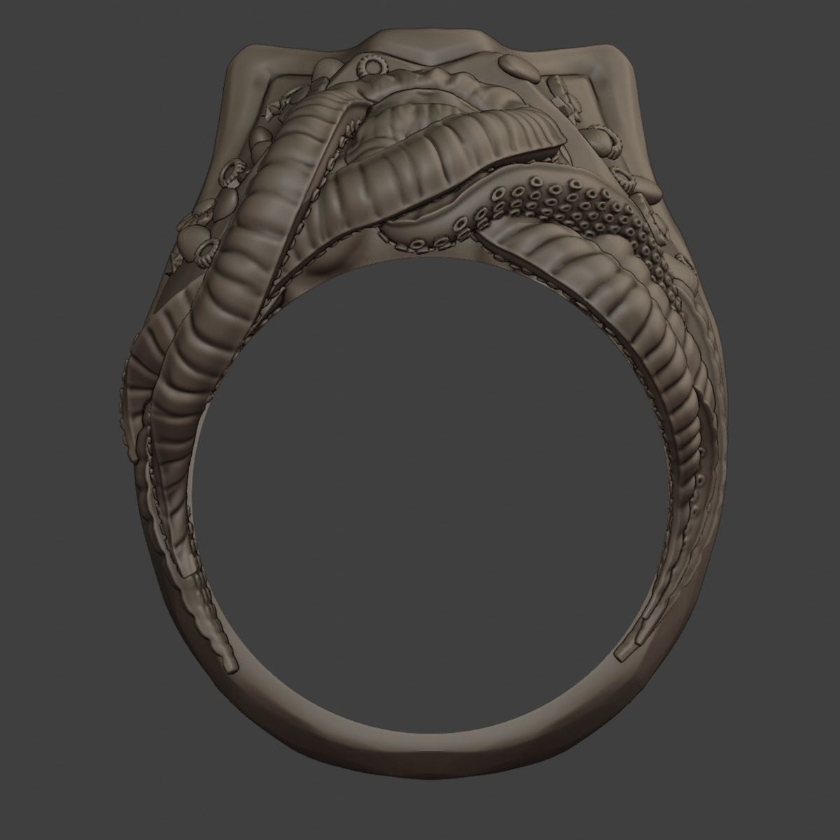 Davy Jones ring 3D print model_6