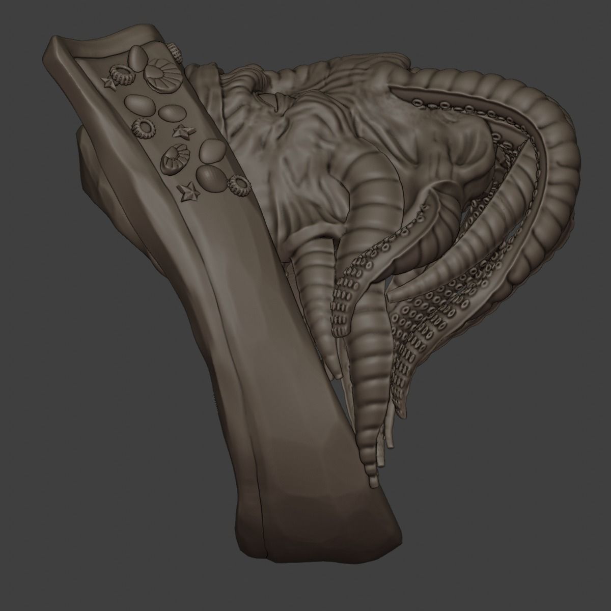 Davy Jones ring 3D print model_7