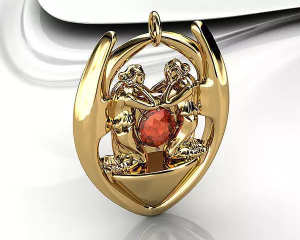 Angel Pendants 3D print model_0