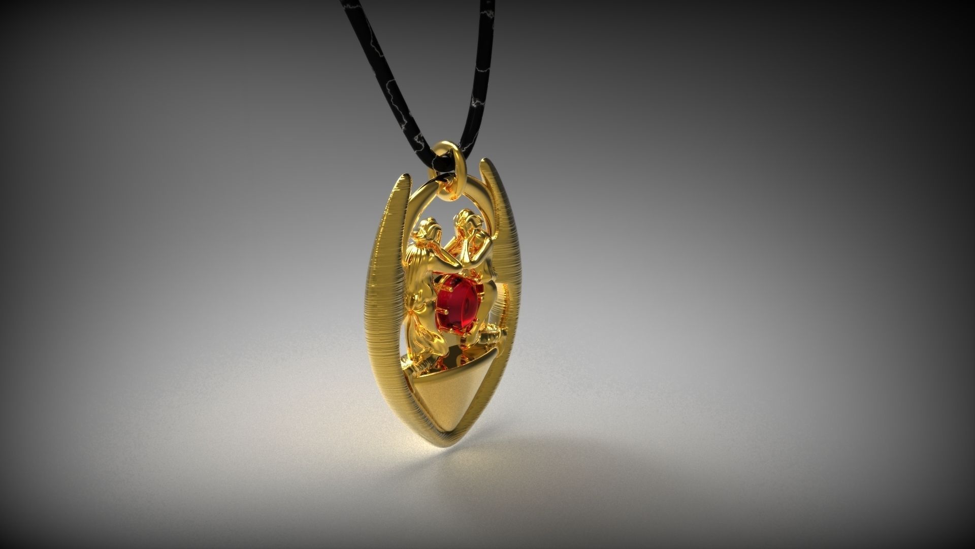 Angel Pendants 3D print model_2