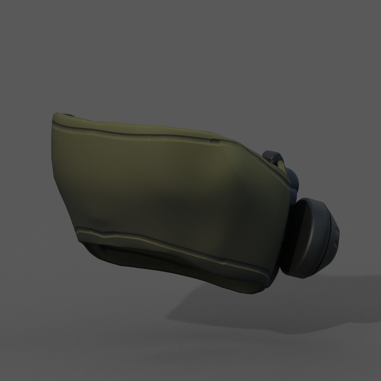 Gas mask respirator scifi futuristic 3d model Low-poly 3D model_7