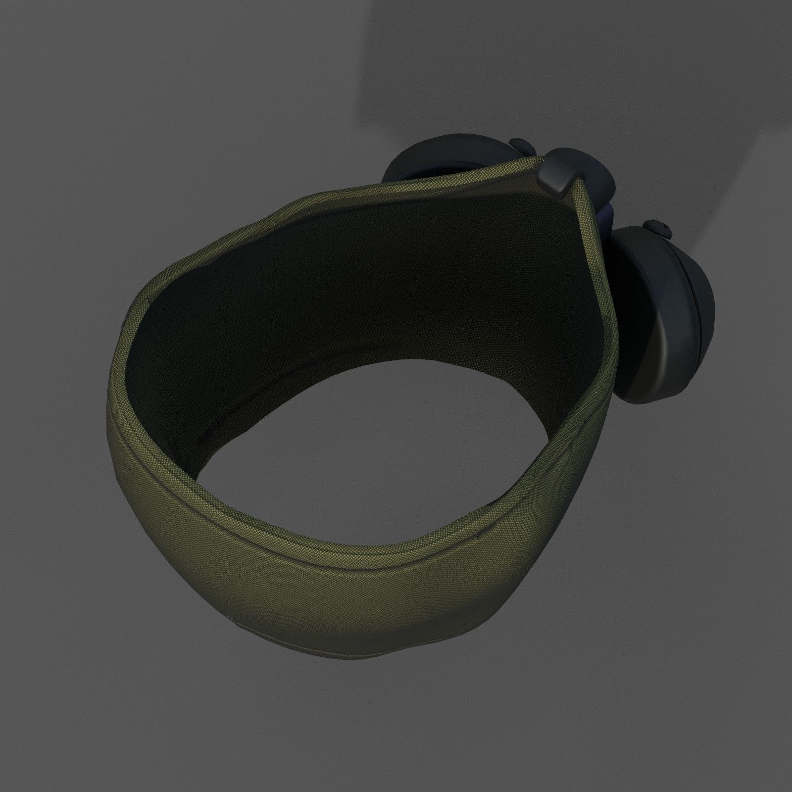 Gas mask respirator scifi futuristic 3d model Low-poly 3D model_3