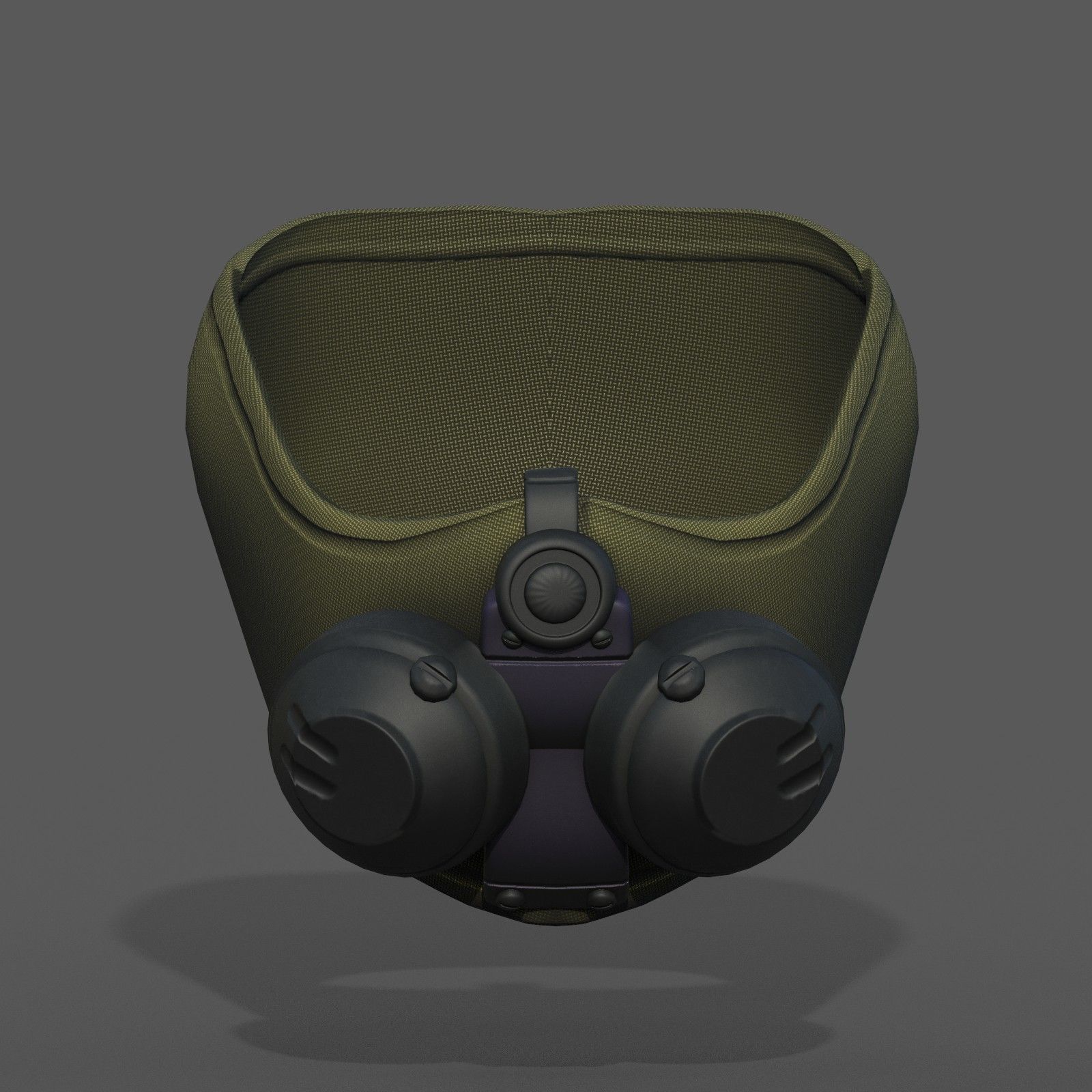 Gas mask respirator scifi futuristic 3d model Low-poly 3D model_2