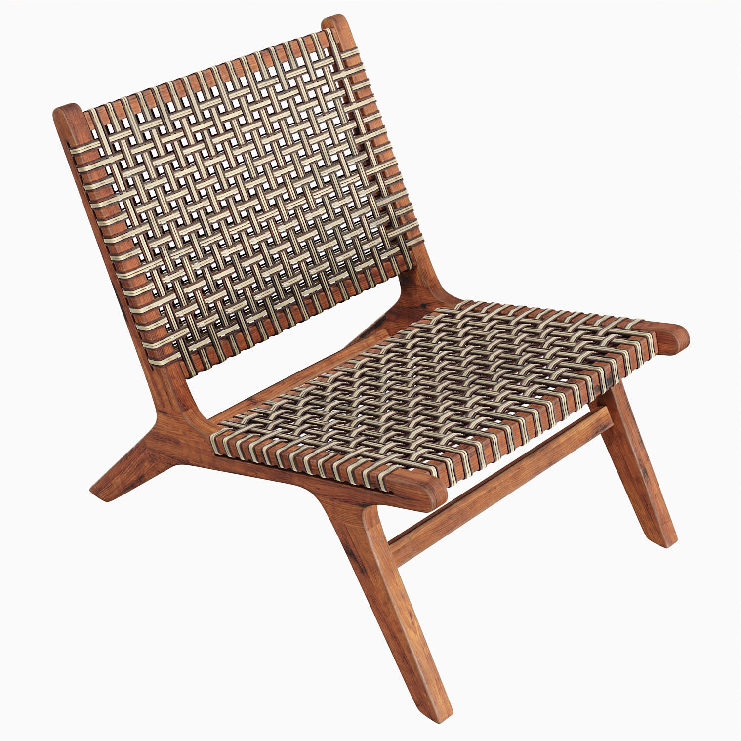 Nairobi Garden Armchair No7 Braided Low-poly 3D model_2