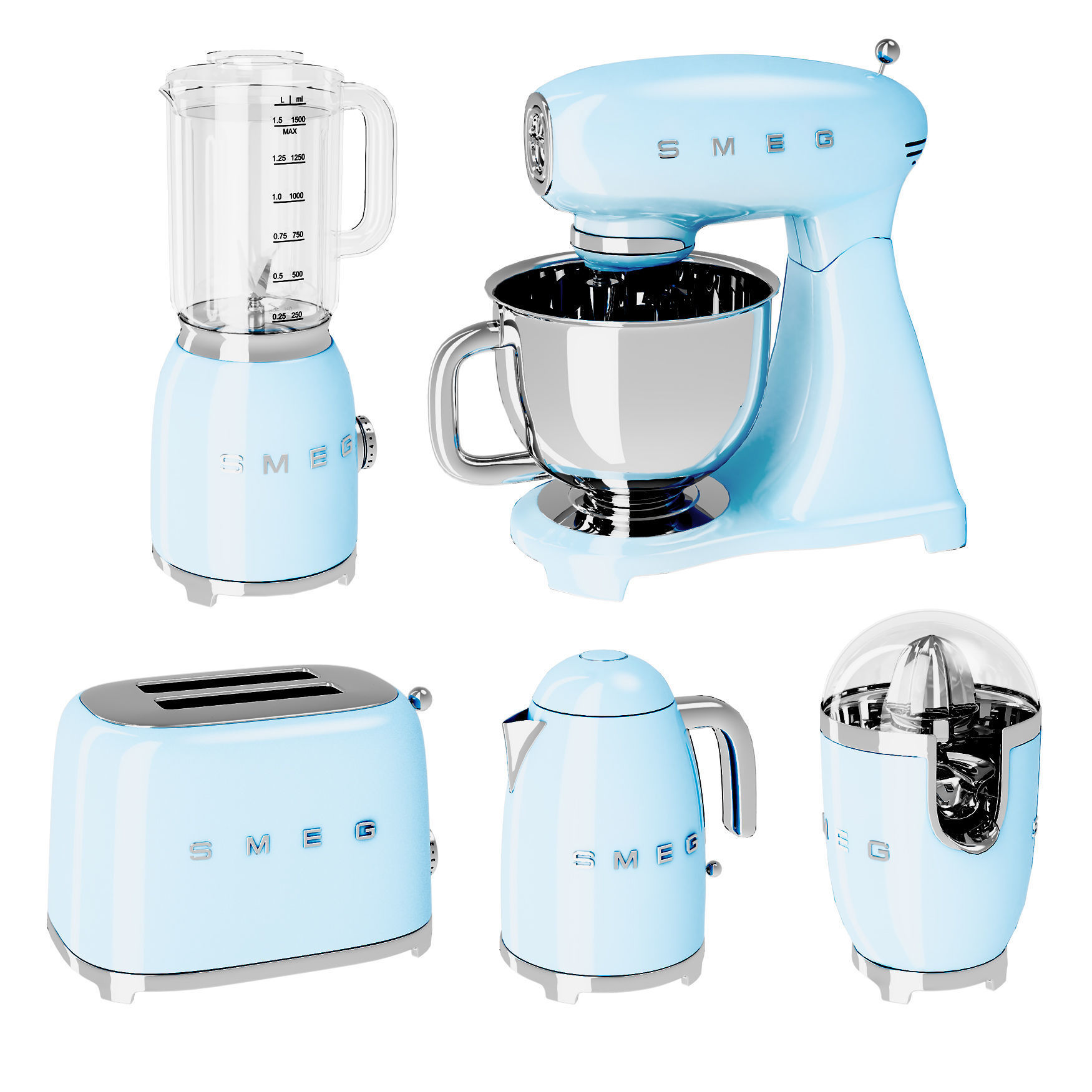 SMEG 50s Retro Style Appliances 3D model_3