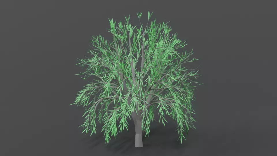 Low Poly Cartoon Tree Low-poly 3D model