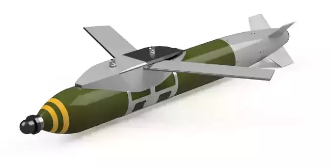 Micro Nuclear EMP Bomb with GPS Glide Bomb Unit Kit Mock-up