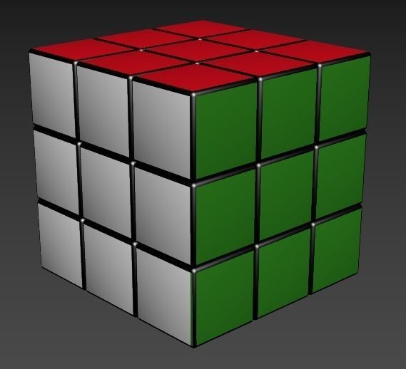 Rubics Cube 3D model_1