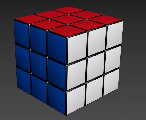 Rubics Cube 3D model_0