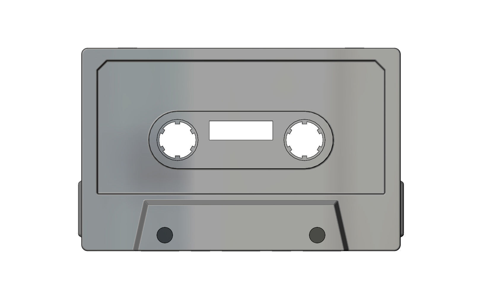 Cassette Tape replica 3D print model_3