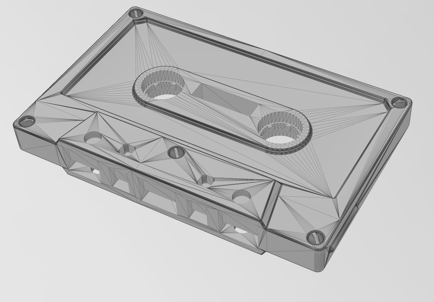 Cassette Tape replica 3D print model_9