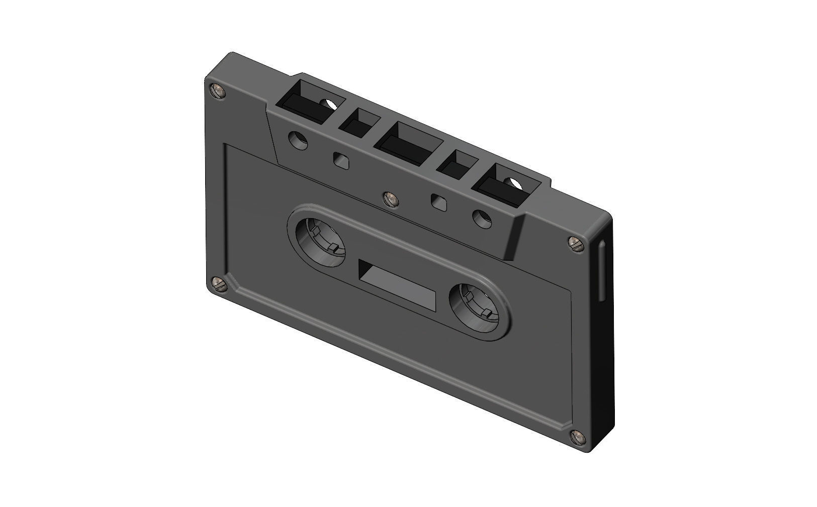 Cassette Tape replica 3D print model_5