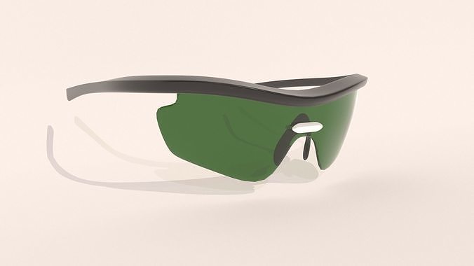 Sports Sunglasses Low-poly 3D model