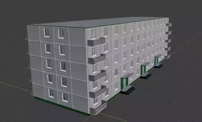 Soviet Building 5 Floors