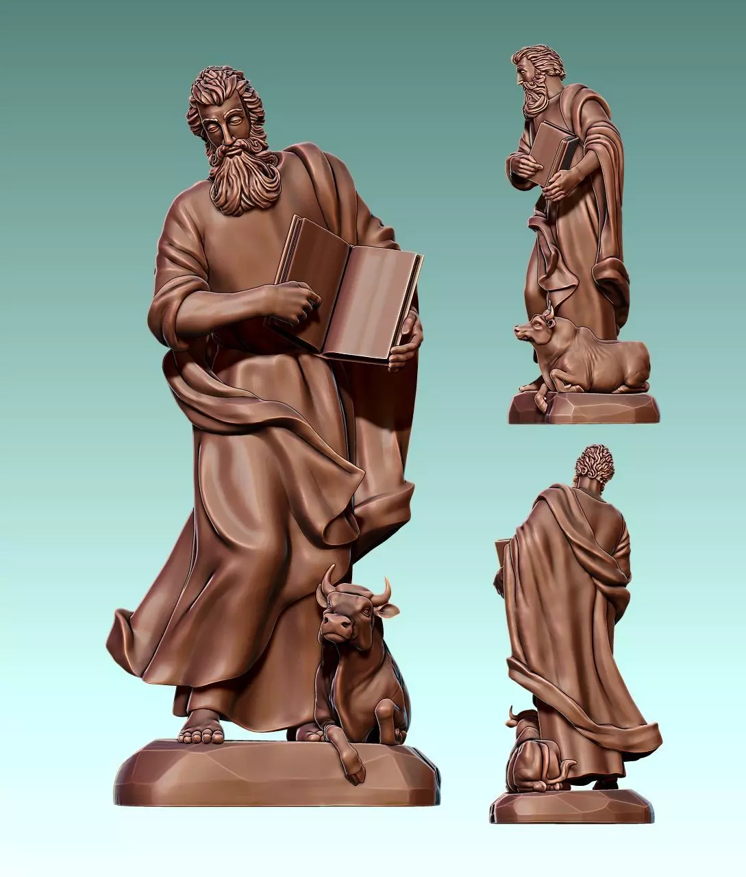 Luke Evangelist - CNC Router Carving 3D print model_0