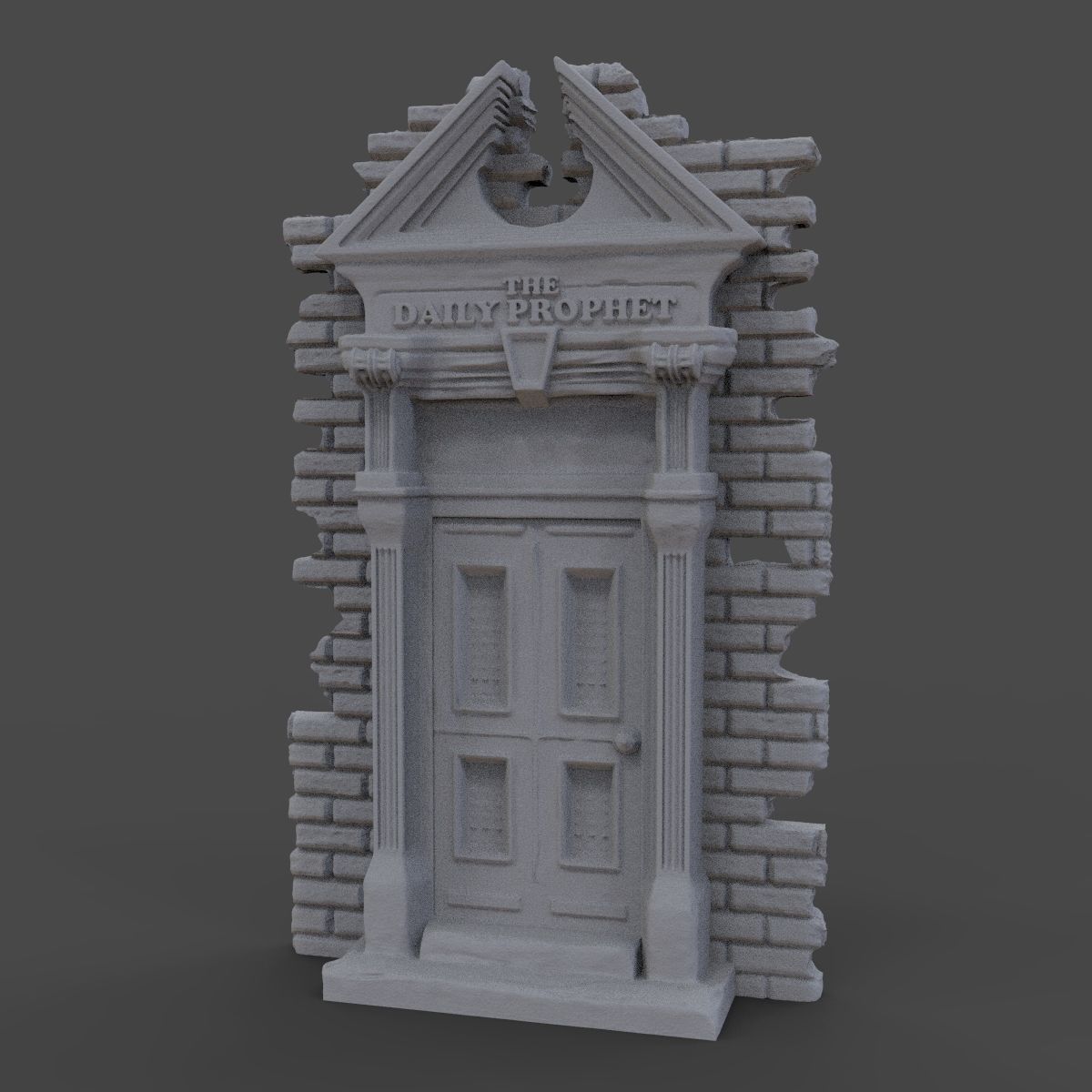 The Daily Prophet Gate - Harry Potter 3D print model_8