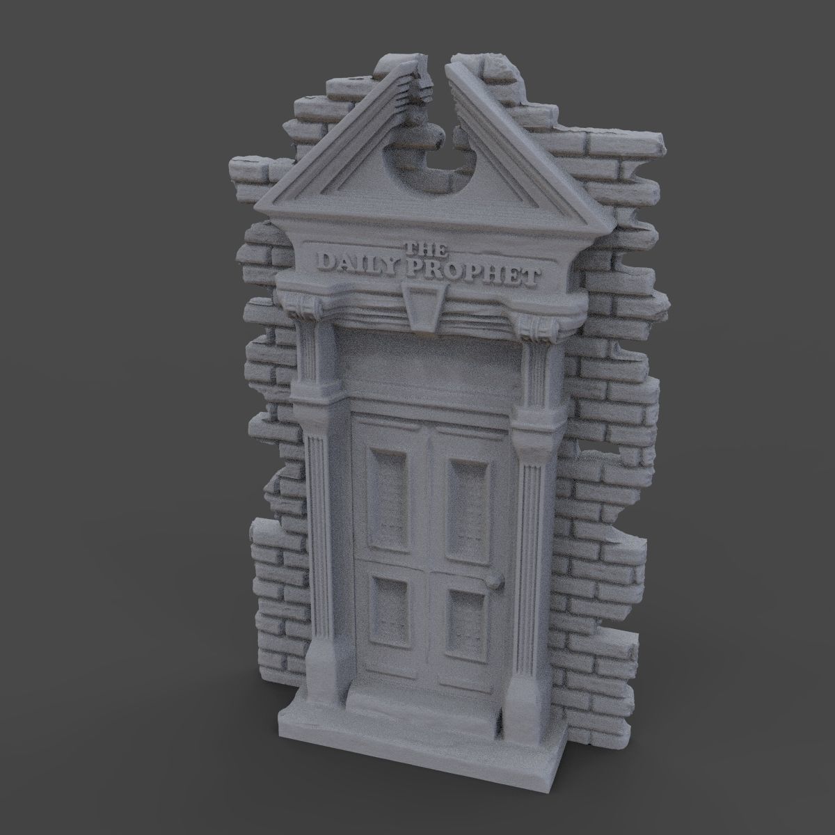 The Daily Prophet Gate - Harry Potter 3D print model_16