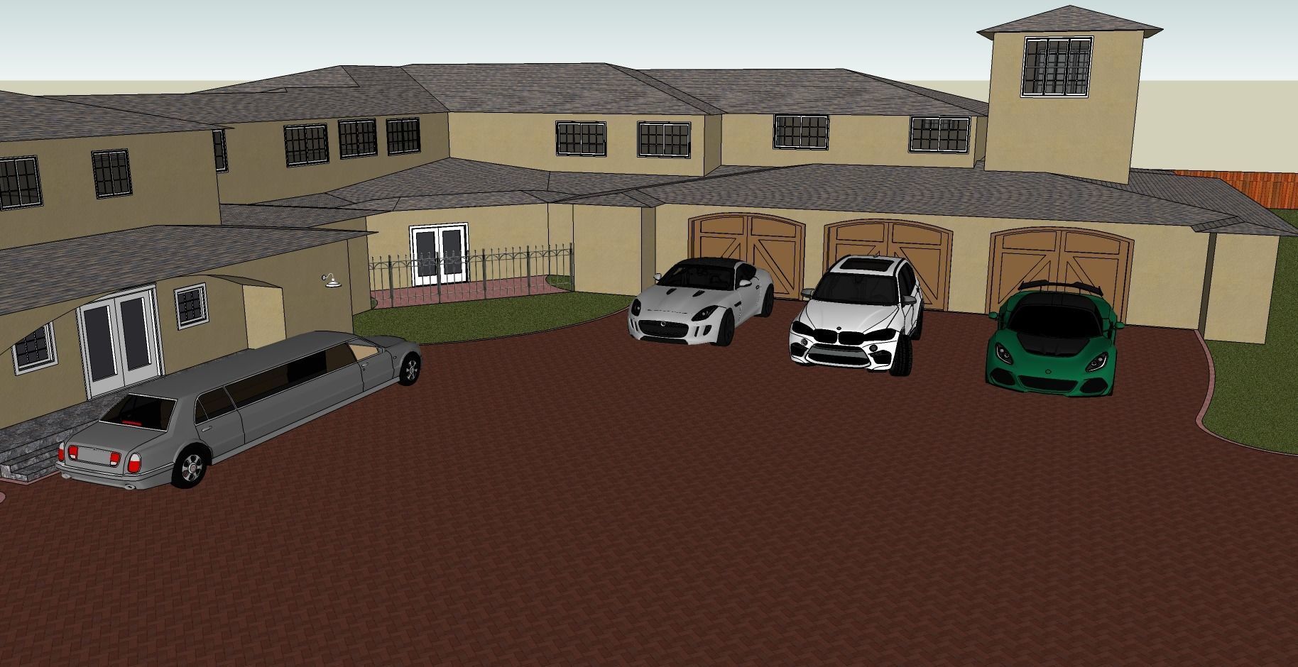 Very Big Hotel with lots of detail 3D model_3