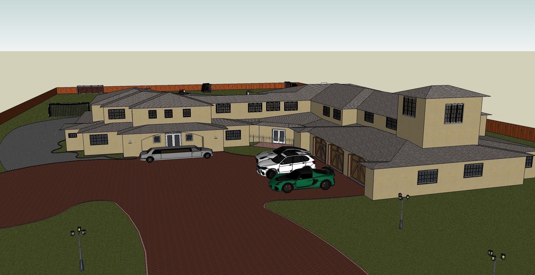 Very Big Hotel with lots of detail 3D model_2