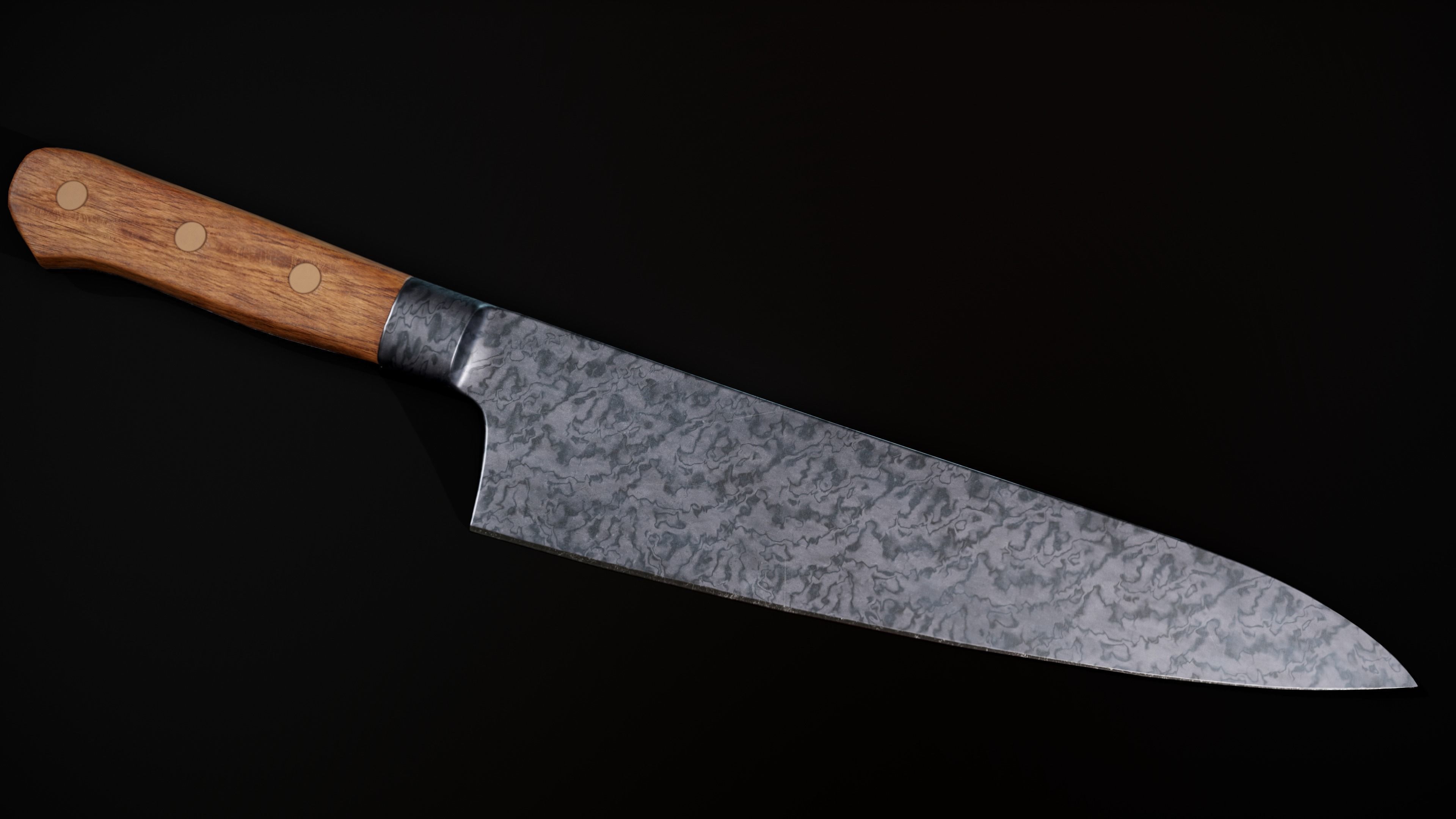 Kitchen Knife RealTime Low-poly 3D model_3
