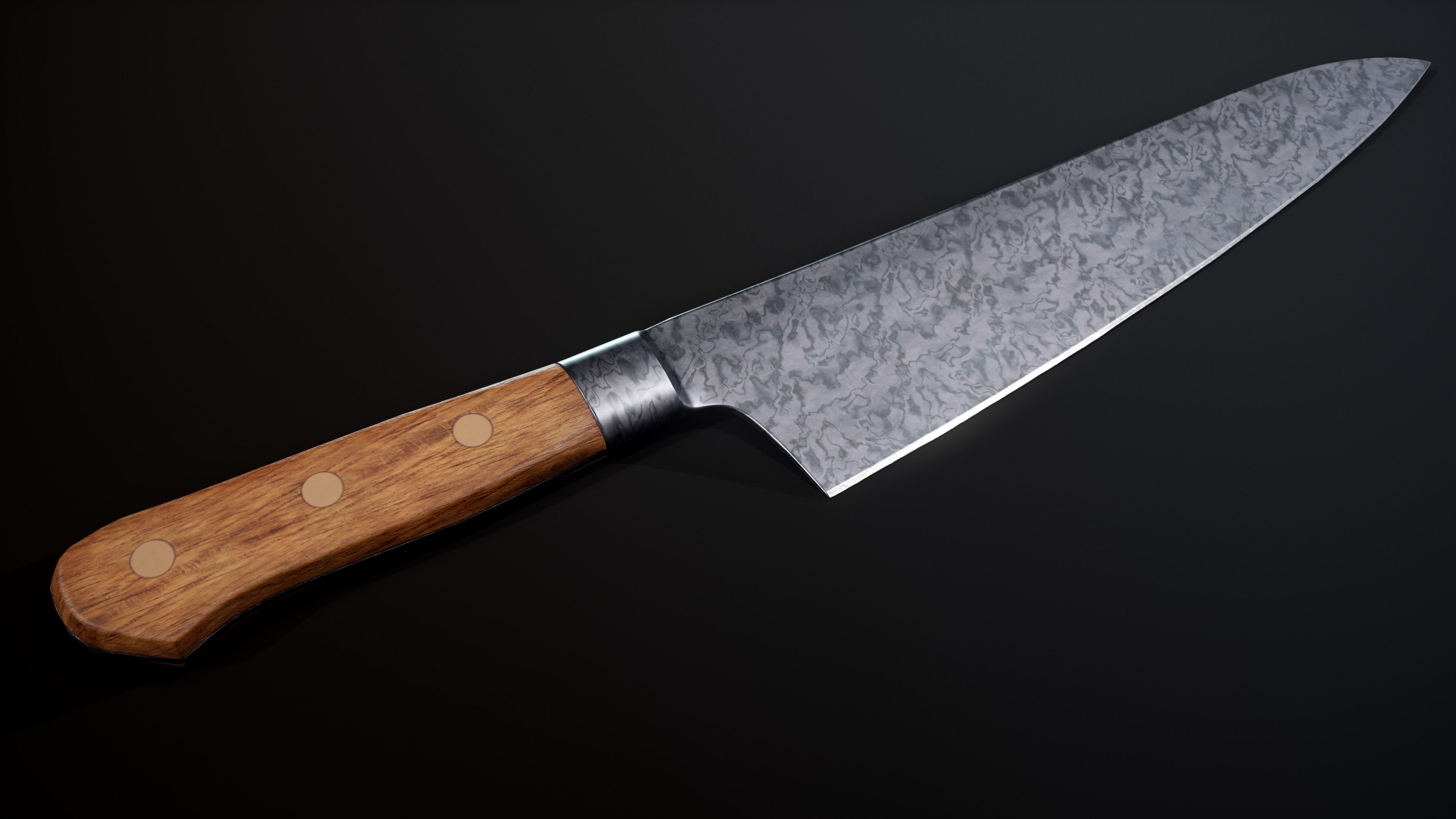 Kitchen Knife RealTime Low-poly 3D model_4