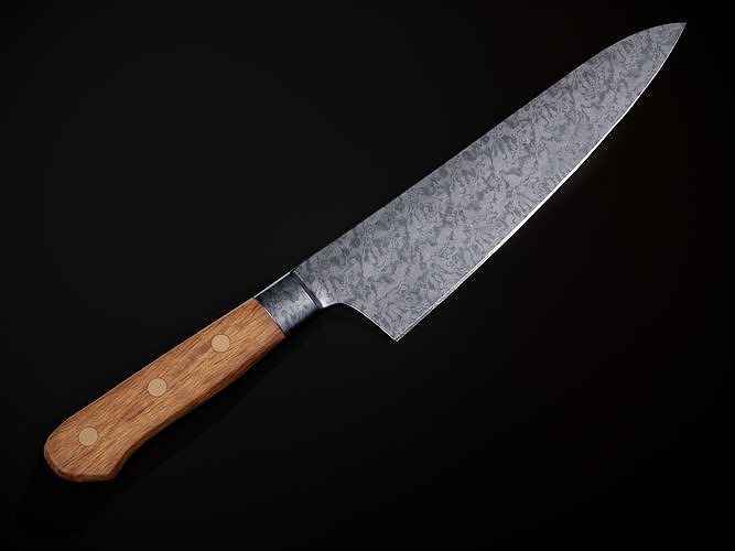 Kitchen Knife RealTime Low-poly 3D model