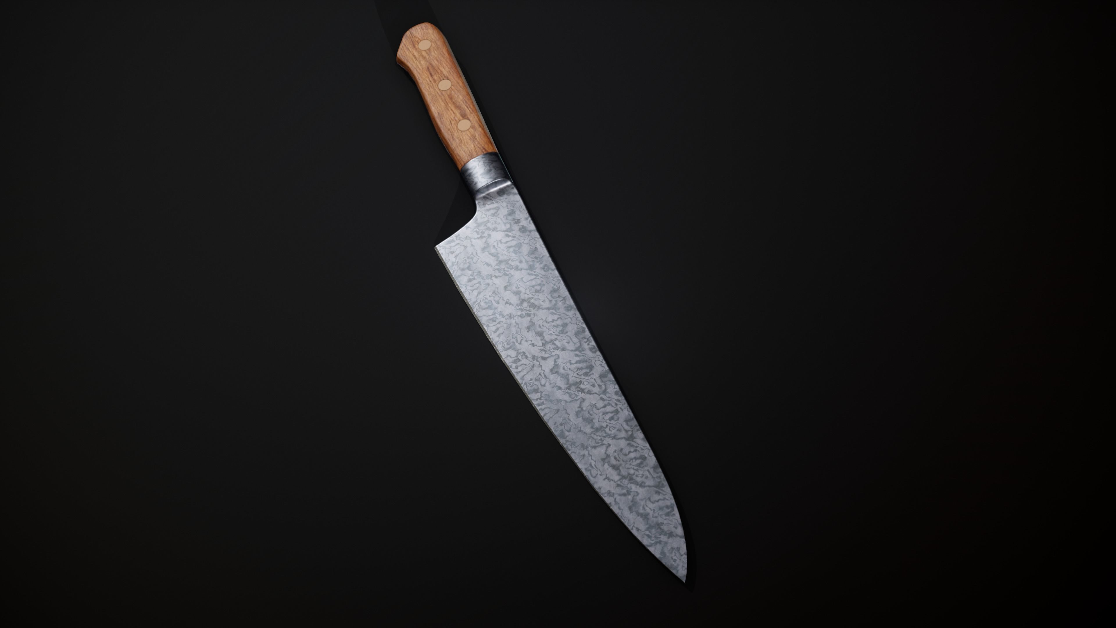 Kitchen Knife RealTime Low-poly 3D model_10