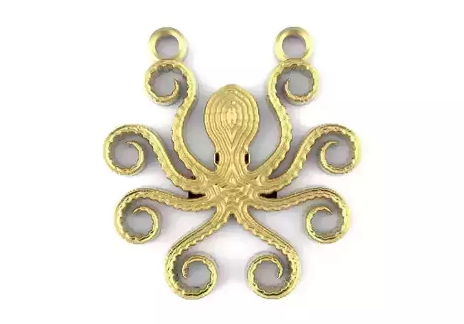 Octopus pendant 