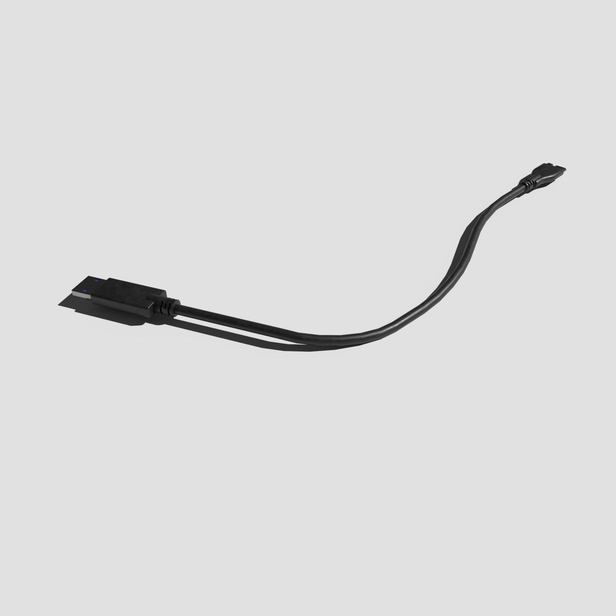 USB to Micro B Cable 3D model_17