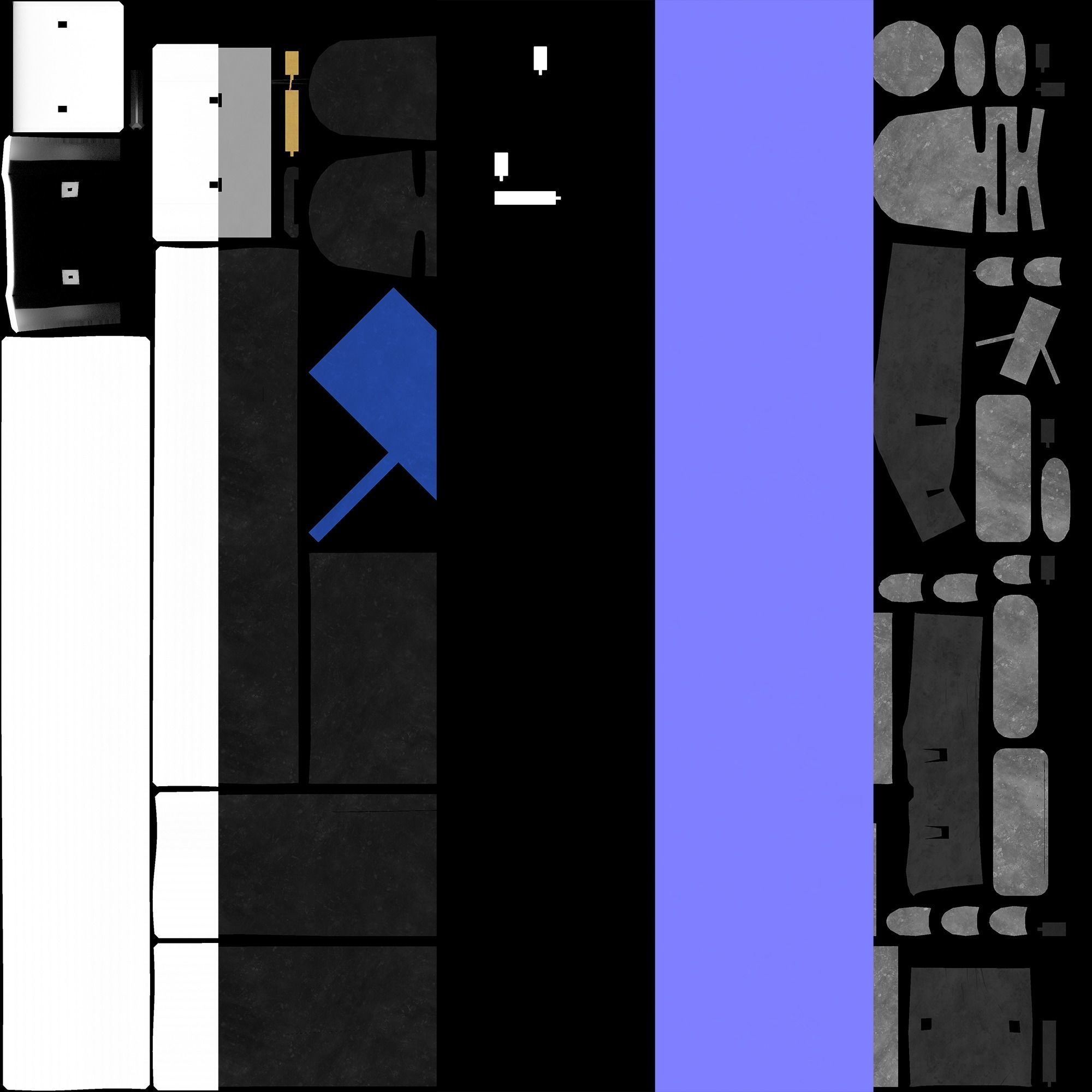USB to Micro B Cable 3D model_22