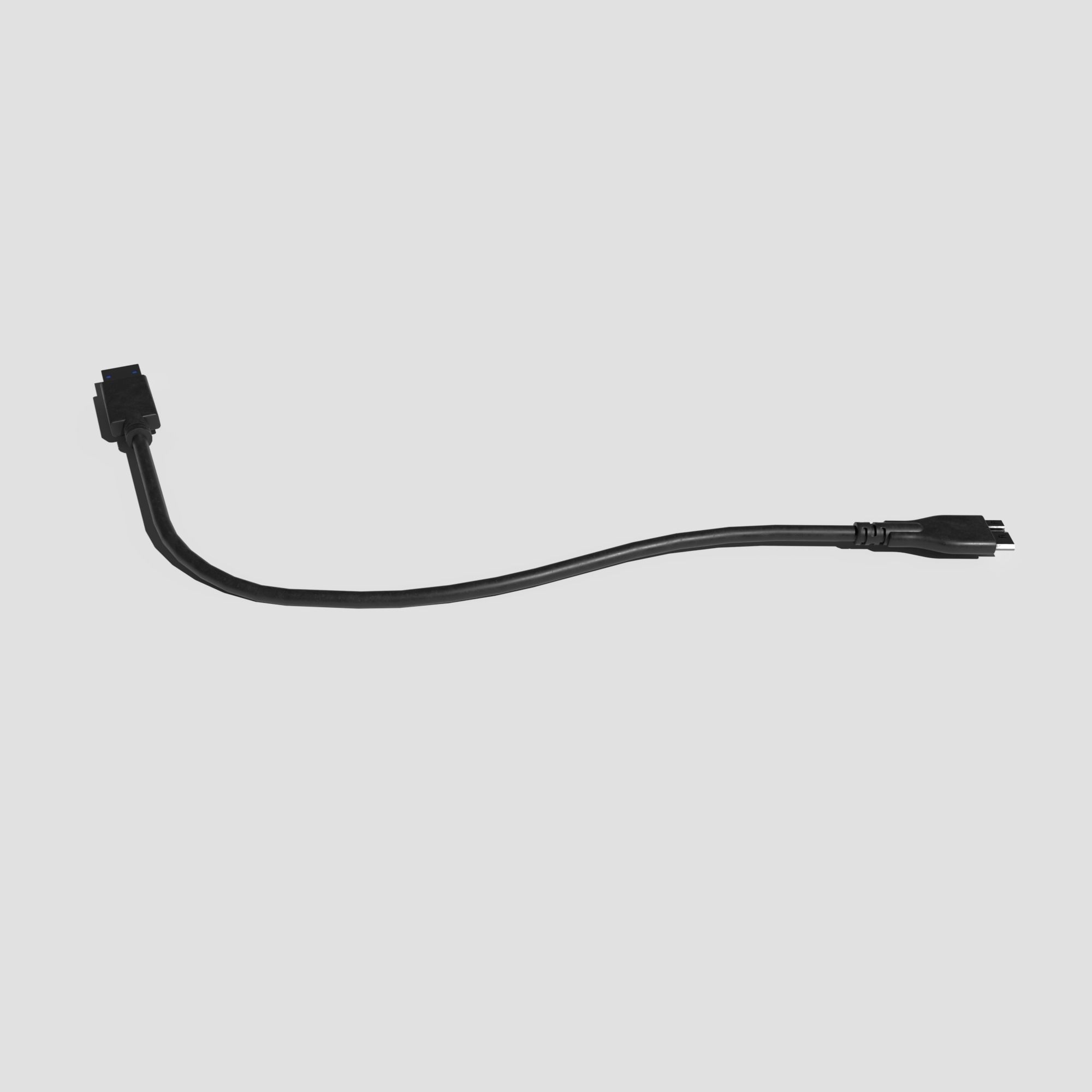 USB to Micro B Cable 3D model_18