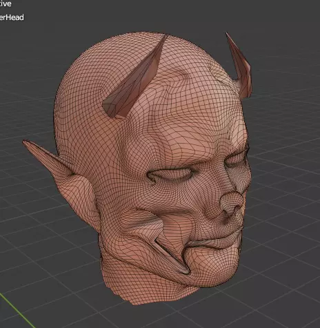 Demon Head 3D model