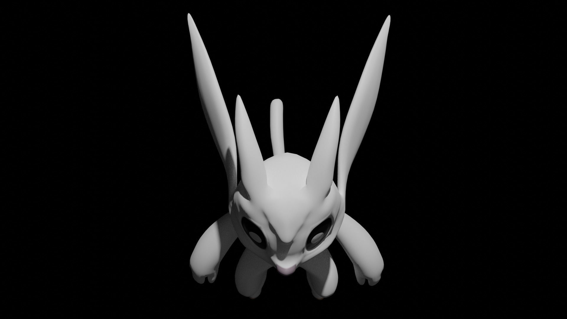Ori Game Character Fan Art Free low-poly 3D model_2