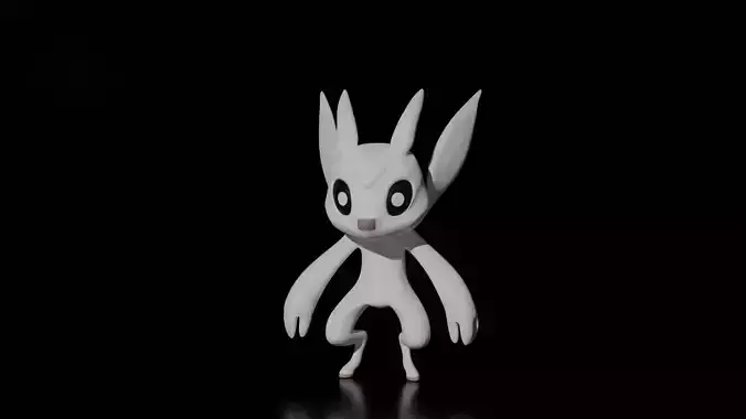Ori Game Character Fan Art Free low-poly 3D model